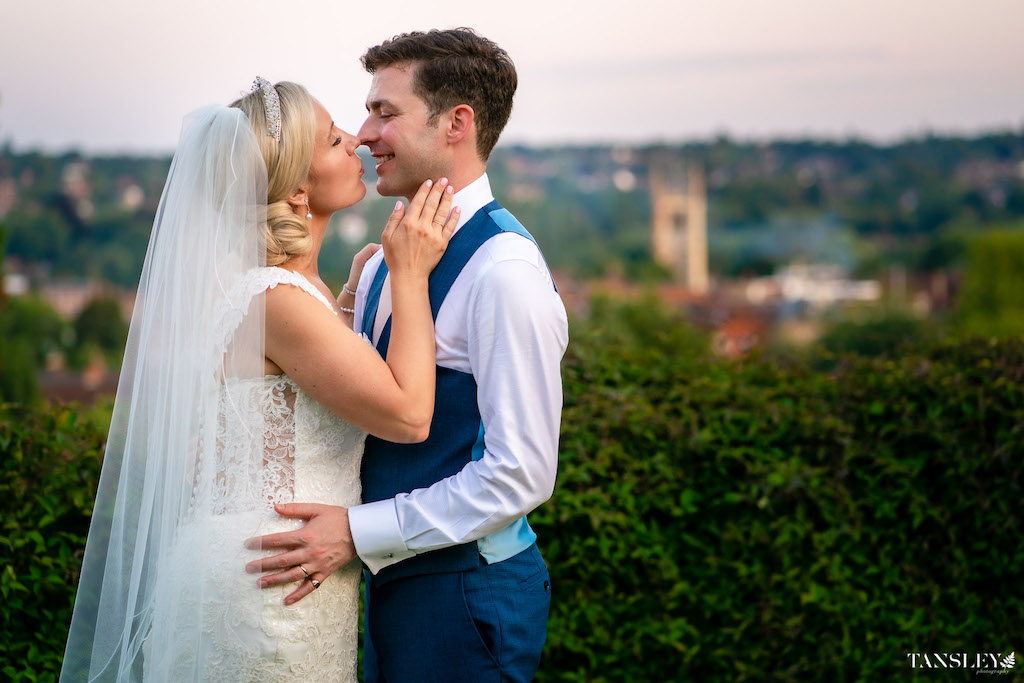 ow bun wedding bridal hair natural makeup Farnham castle