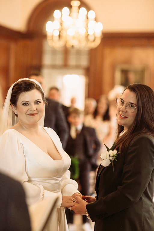 same sex couple wedding makeup and hair by Pam Wrigley
