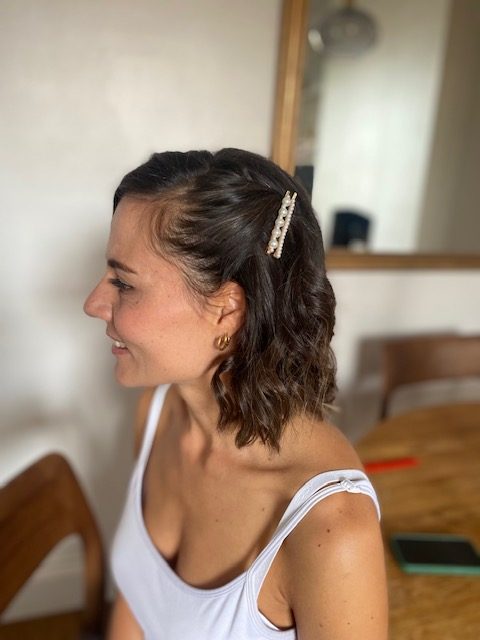 wedding hairstyle for short hair by Pam Wrigley