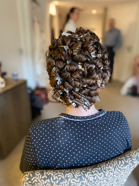 Natural curls and curly girl bridal hair and hairstyles by Pam Wrigley Richmond