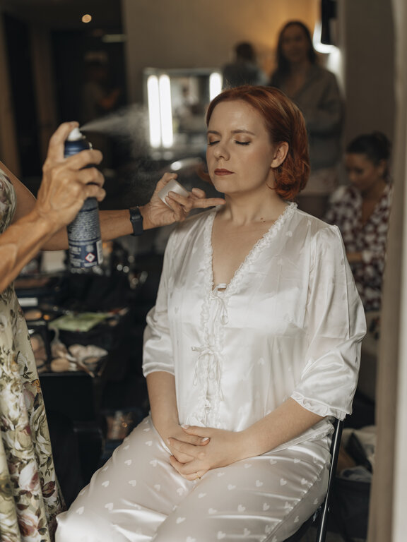 soft glam wedding makeup and bridal hairstyles for short hair and bridal hairstyle London