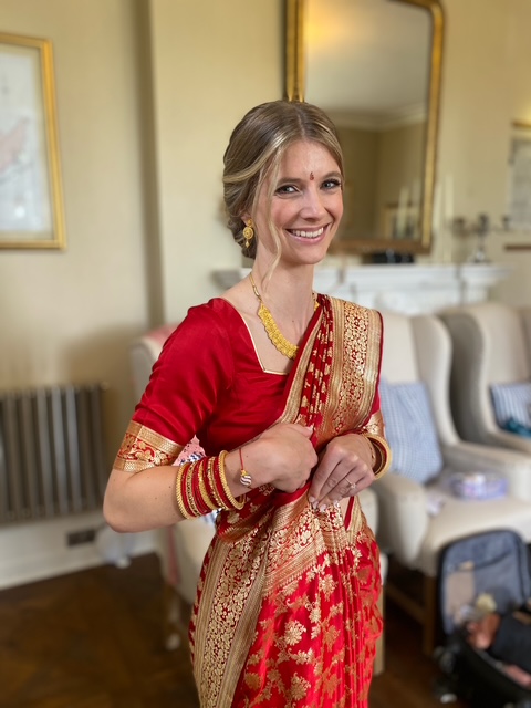 Beautiful soft glam Bridal makeup and wedding Hair By Pam Wrigley