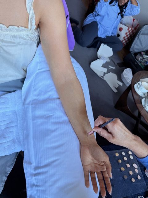 Wedding day tattoo coverage that will not rub off