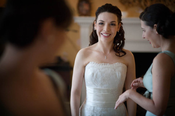 Wedding natural makeup and bridal hair in a soft hair down hairstyle for bride. By Pam Wrigley wedding makeup artist and bridal hair stylist, London.