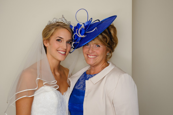 wedding dress. wedding makeup and bridal hair in a soft low bun hairstyle ad mother of the bride. By Pam Wrigley wedding makeup artist and bridal hair stylist, Farnham Castle