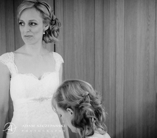 Wedding natural makeup and bridal hair in a soft side bun hairstyle. By Pam Wrigley wedding makeup artist and bridal hair stylist, London.