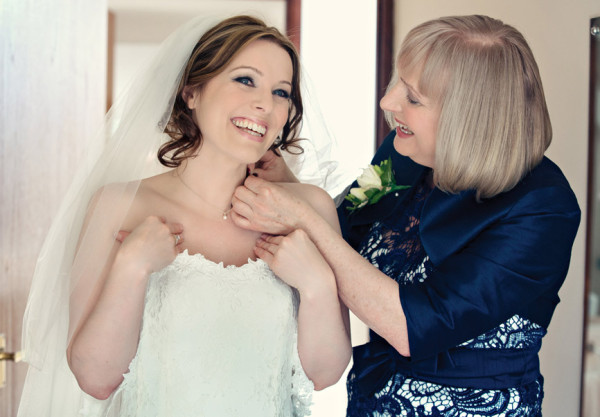 Wedding natural makeup and bridal hair in a soft low bun hairstyle. By Pam Wrigley wedding makeup artist and bridal hair stylist, London.