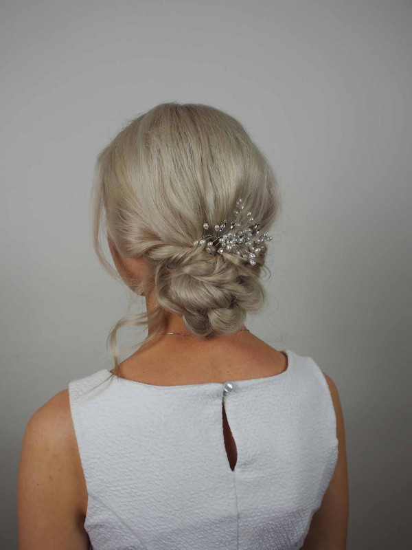 OLYMPUS DIGITAL CAMERA bridal hairstyle low bun braids wedding pam wrigley