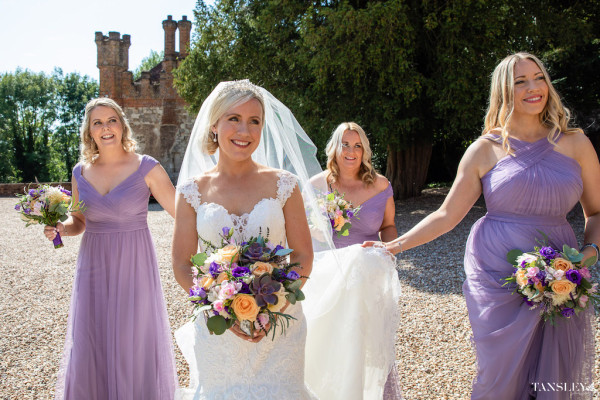 ow bun wedding bridal hair natural makeup Farnham castle