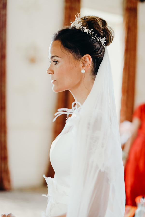 Bun Hairstyle Gallery high bun wedding hairstyle natural dewy bridal makeup London Surrey Berkshire