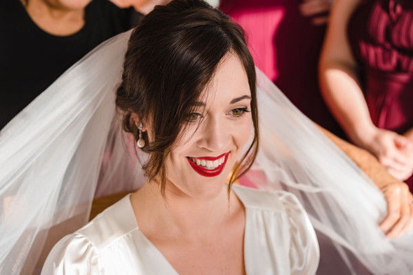 wedding vintage bridal make-up low bun hairstyle Pam Wrigley Sussex