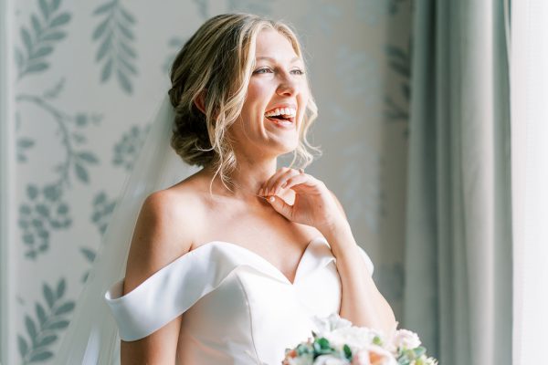 wedding hairstyle and natural makeup by Pam Wrigley Bridal hair stylist and makeup artist
