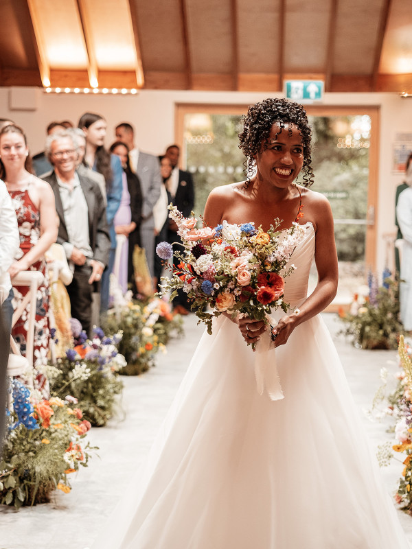 working with naturally curly hair bridal hairstyles and natural makeup by Pam Wrigley bridal makeup artist in Tunbridge Wells