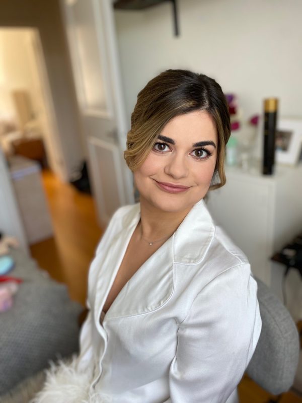 sultry smokey wedding makeup bridal hair style and bridal hairstyles by Pam Wrigley. Long Lasting Wedding Makeup